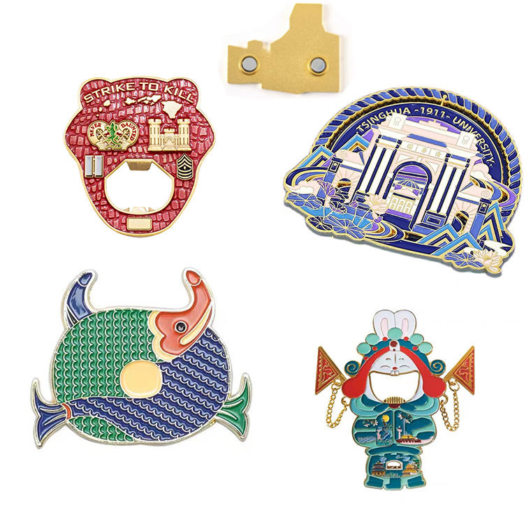 Сјајни метални магнети за фрижидер Промотивни магнети за фрижидер