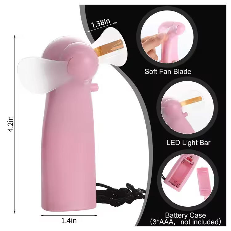 Нови мини преносиви практичан ЛЕД прилагођени вентилатор за поруке