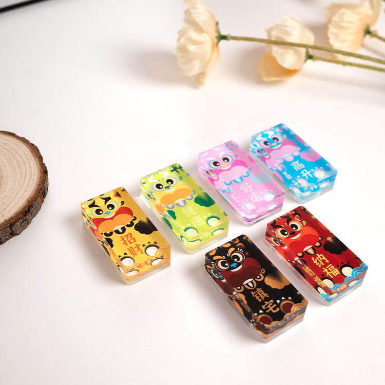 Магнетна налепница за фрижидер од акрилне цигле од меког магнета