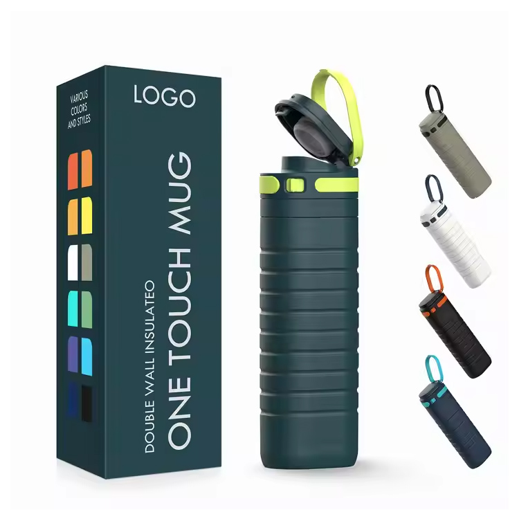 Тоуцх Лид 500мл од нерђајућег челика вакуум изолована путна шоља